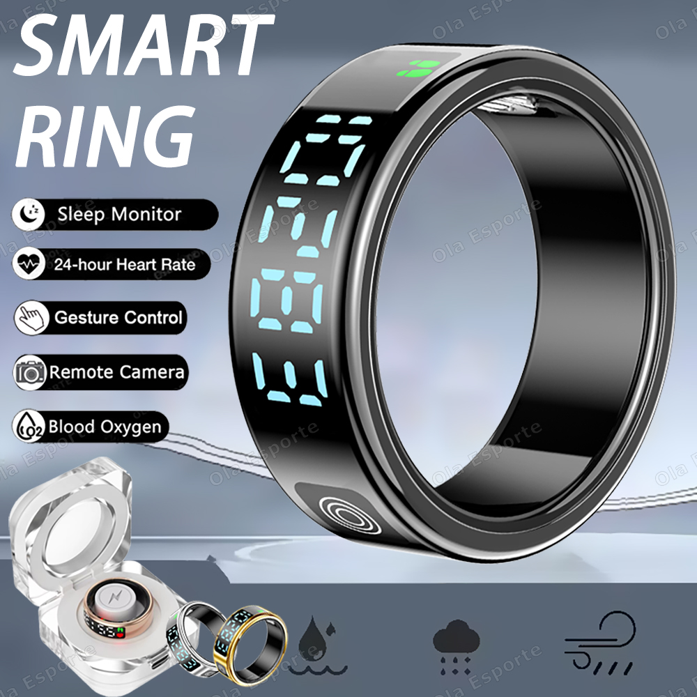Smart Ring Health - Inteligentny pierścień SR08 z etui ładującym