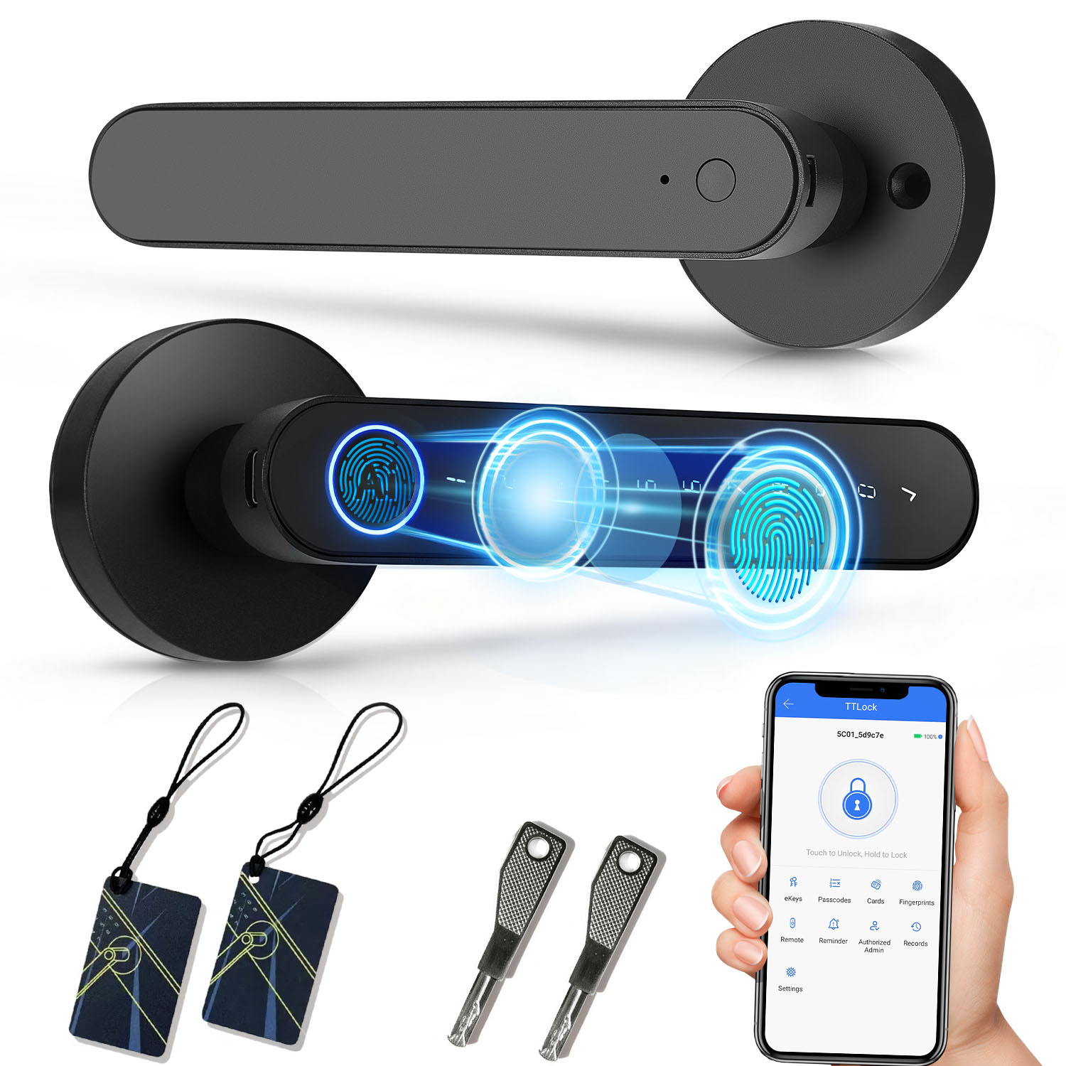 Unique Electronics Gadgets - Aplikacja TTlock, inteligentny zamek na odcisk