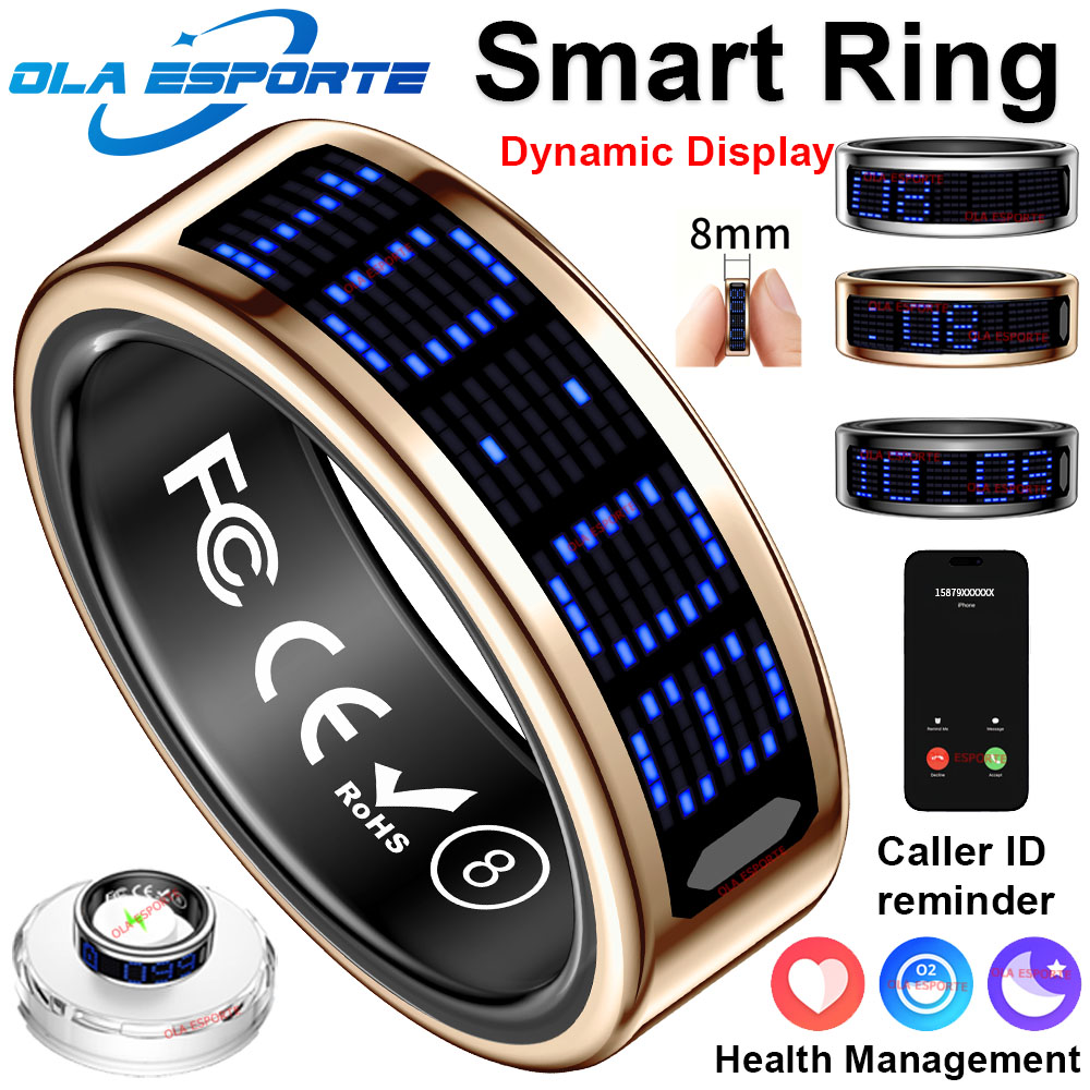 Smart Ring Health - Nowy Ultracienki Lekki Inteligentny Pierścień Wielofunkcyjny