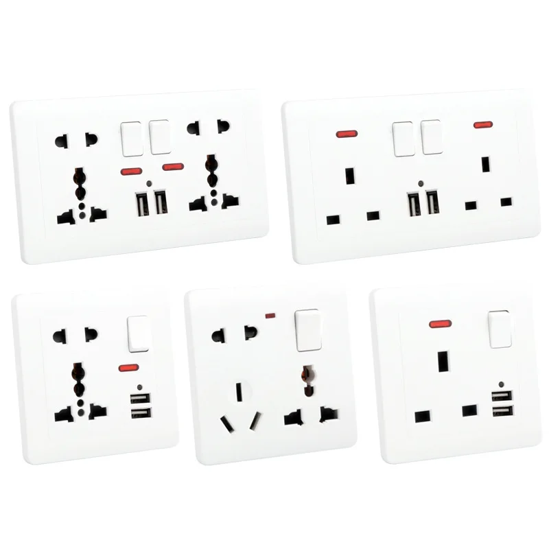 Electronics Gadgets For Home - Depoguye standardowe gniazdo UK panel podwójny