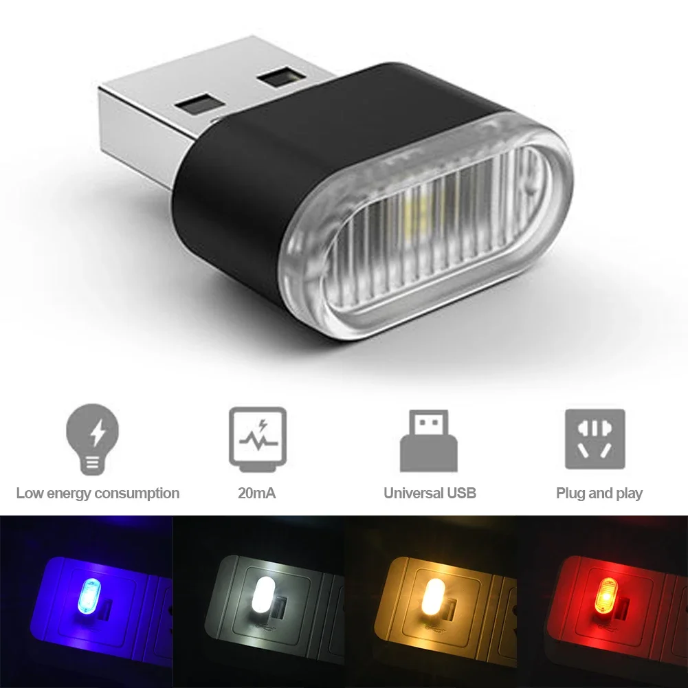 Electronics Gadgets For Car - Akcesoria samochodowe USB z kolorowym oświetleniem,