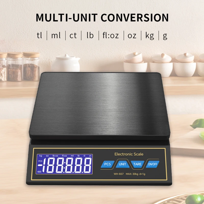 Cyfrowa waga kuchenna LCD 30kg – Unique Electronics Gadgets recenzja i cena